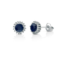 Orecchini Con Pietre Blu Arg 925