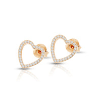 Orecchini Con Cuore Arg 925