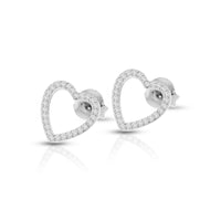 Orecchini Con Cuore Arg 925