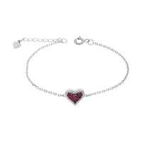 Bracciale Con Cuore Arg 925