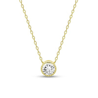 Collana Con Punto Luce Arg 925