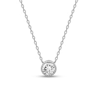Collana Con Punto Luce Arg 925