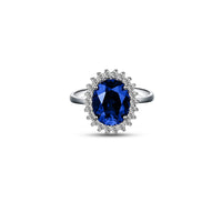 Veretta Con Pietra Blu Arg 925