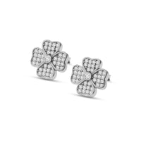Orecchini con Fiore In Argento 925
