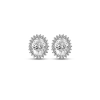Orecchini Con Pietre Bianco Arg 925