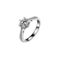 Anello Solitario In Argento 925