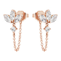 Orecchini con Fiore In Argento 925