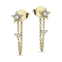 Orecchini Con Stella In Argento 925