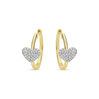 Orecchini Con Cuore Arg 925