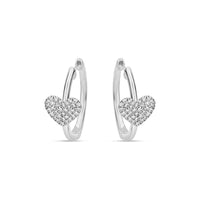 Orecchini Con Cuore Arg 925