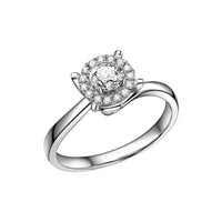 Anello Solitario In Argento 925