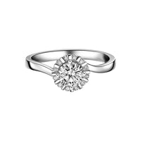 Anello Solitario In Argento 925