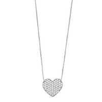 Heart Pendant With Cubic Zirconia Pavé