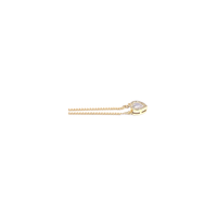pendente cuore in argento 925 dorato con zirconi
lunghezza collana cm45 EDOM