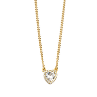 Heart Pendant With Zircons