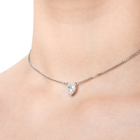 Heart Pendant With Zircons