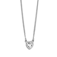 Heart Pendant With Zircons