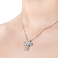 Cross Pendant With Zircons