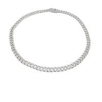 girocollo groumette in argento 925 con zirconi
lunghezza collana cm35 EDOM