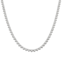 Necklace With Hearts Pavé Of Zircons