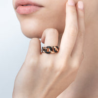 Groumette Ring With Zircons