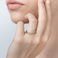 Fantasy Ring With Zircons