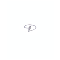 anello lettera regolabile in argento 925 con zirconi
EDOM