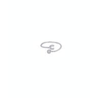 anello lettera regolabile in argento 925 con zirconi
EDOM