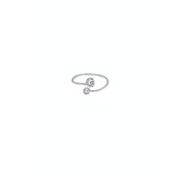 anello lettera regolabile in argento 925 con zirconi
EDOM