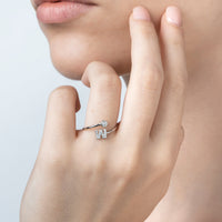 Adjustable Letter Ring With Zircons