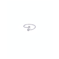 anello lettera regolabile in argento 925 con zirconi
EDOM