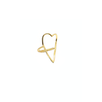 anello filo cuore regolabile in argento 925 dorato
EDOM