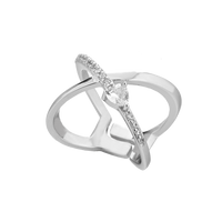 Fancy Ring With Heart Zircon