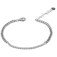 Chain Bracelet With Zircons