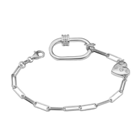 Bracelet With Heart And Zircons