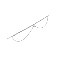 cavigliera con doppia catena e zircone punto luce in argento 925
lunghezza cm 22 con allungo cm 26 EDOM