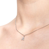 Pendant With Initial With Zircons