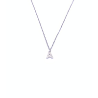 pendente con iniziale in argento 925 con zirconi
lunghezza collana cm44 con allungo cm49 EDOM