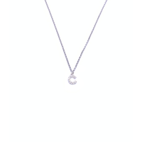 pendente con iniziale in argento 925 con zirconi
lunghezza collana cm44 con allungo cm49 EDOM