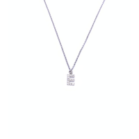 pendente con iniziale in argento 925 con zirconi
lunghezza collana cm44 con allungo cm49 EDOM