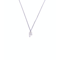 pendente con iniziale in argento 925 con zirconi
lunghezza collana cm44 con allungo cm49 EDOM