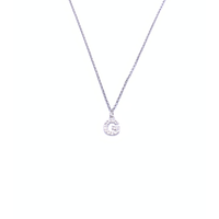 pendente con iniziale in argento 925 con zirconi
lunghezza collana cm44 con allungo cm49 EDOM