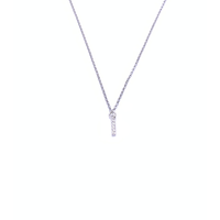 pendente con iniziale in argento 925 con zirconi
lunghezza collana cm44 con allungo cm49 EDOM