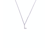 pendente con iniziale in argento 925 con zirconi
lunghezza collana cm44 con allungo cm49 EDOM