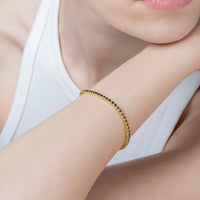 Rosy Tennis Bracelet With Red And White Zircons Cm. 18