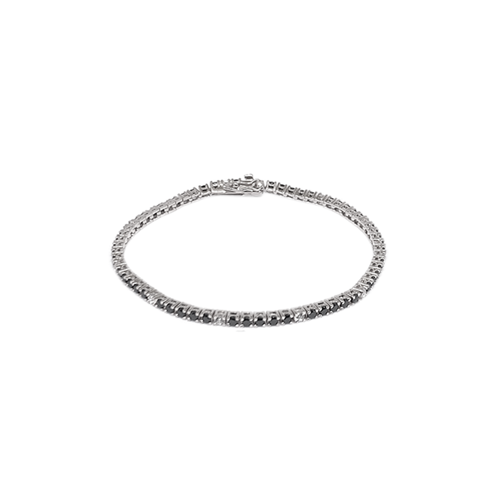 Bracciale Tennis Argento Rosato 925 Con Zirconi 5A, Gioiello Bracciale Tennis Argento Rosato 925 Con Zirconi 5A, Gioiello