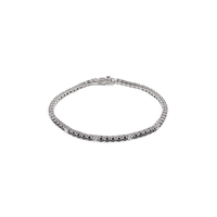 Rosy Tennis Bracelet With Red And White Zircons Cm. 18
