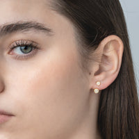 Ear Cruff Stud Earring With Pavè Zircons