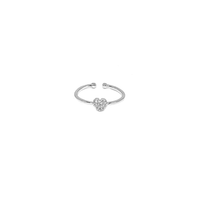 anello cuoricino con zirconi pavè regolabile in argento 925
EDOM