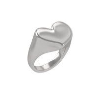 Anello cuore personalizzabile in argento 925